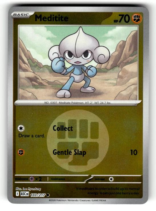Ascended Heroes Meditite [Energy] Pokémon card